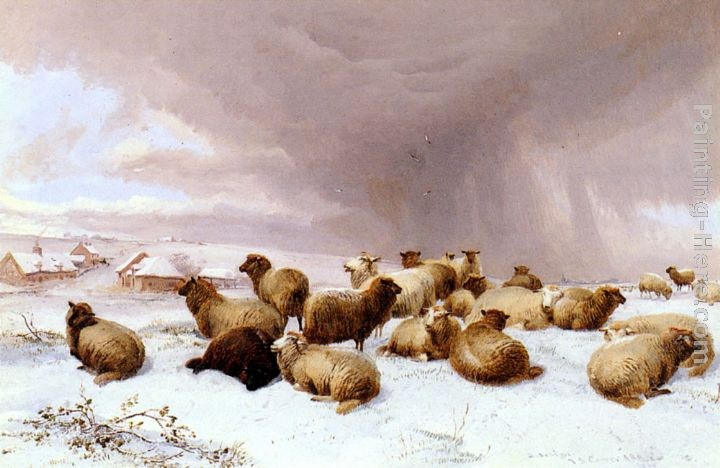 Thomas Sidney Cooper Sheep In Winter